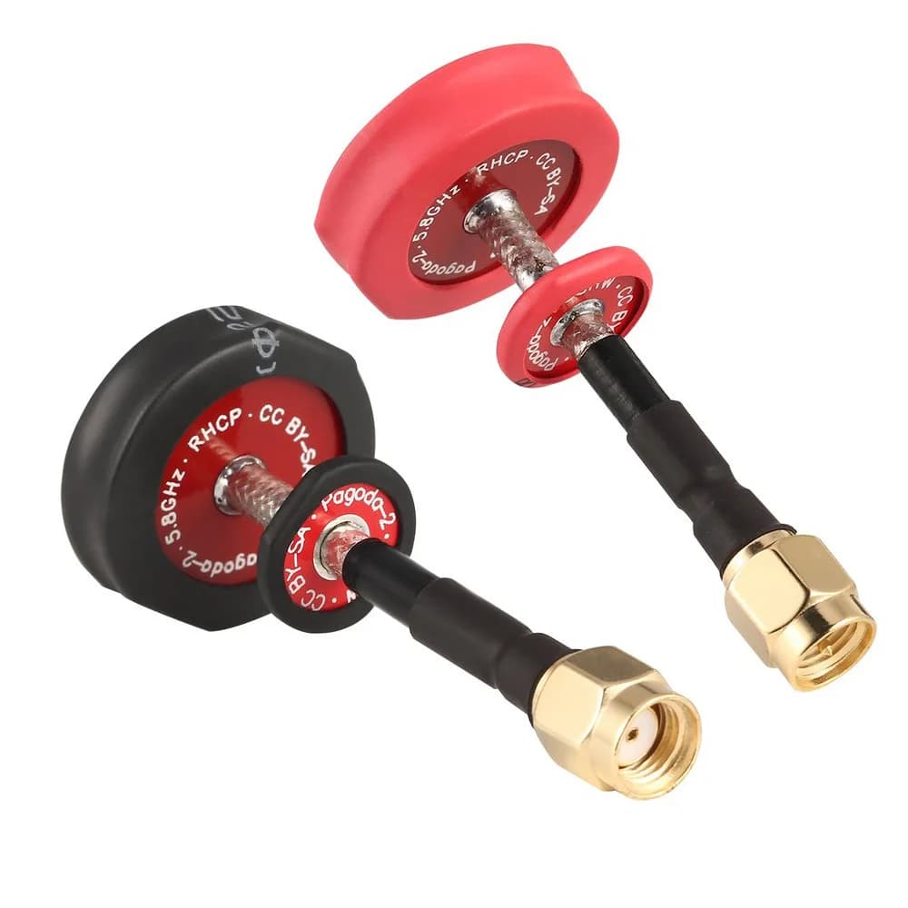 هوائي باغودا 2/ثلاثي التغذية 5.8G 5dBi 50W متعدد الاتجاهات FPV لوحة مسطحة هوائي باغودا LHCP/RHCP SMA/RP-SMA - 3