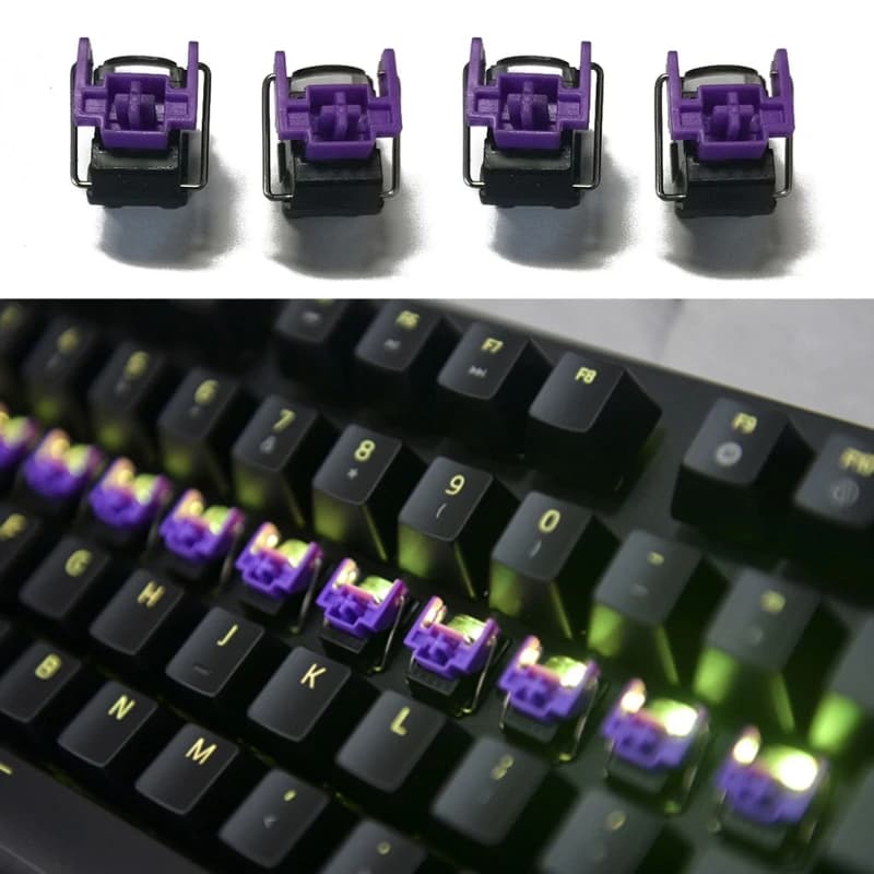 Razer Purple Optical Switches Hot Swap Switch for Razer Huntsman Elite Gaming Mechanical Keyboard Switches 4Pcs - 3