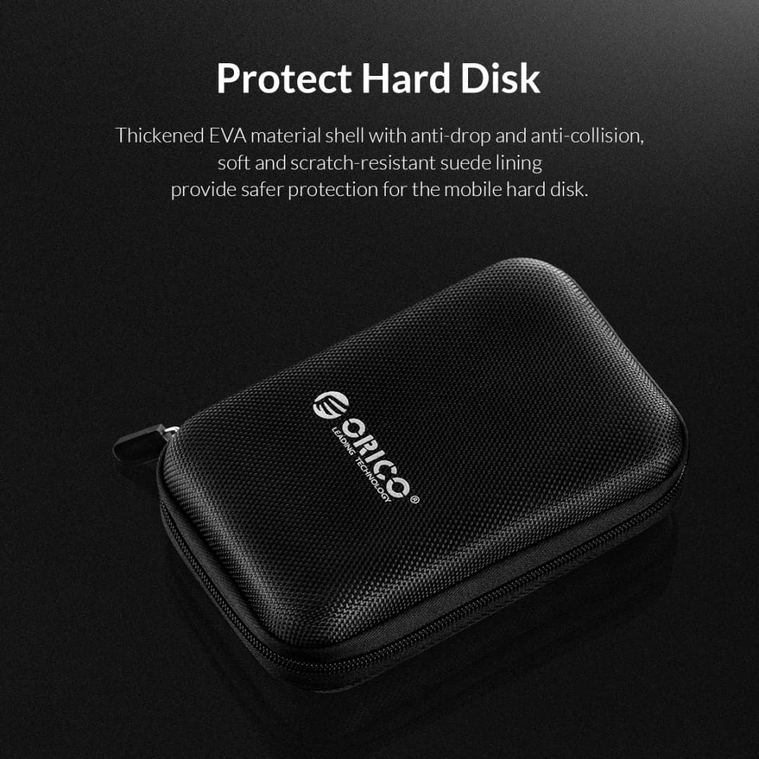 ORICO 2.5 Inch HDD Box Bag Case Portable Hard Drive Bag for External Portable HDD hdd box case storage Protection Black/Red/Blue - 3