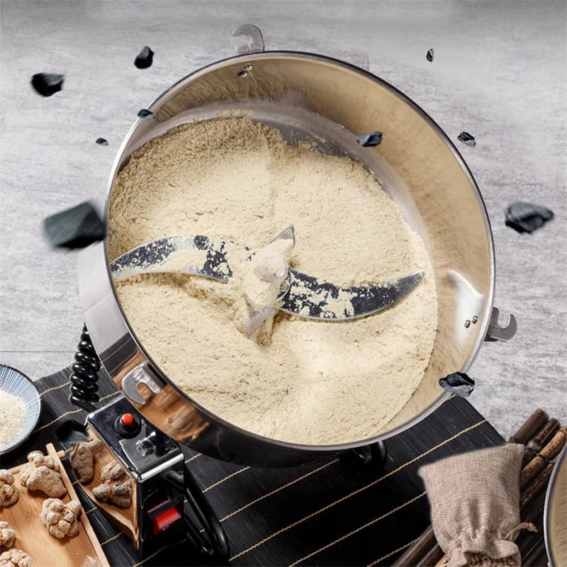 مطحنة حبوب تجارية 4500 جرام عالية السرعة 4500 واط مطحنة توابل وأعشاب طبية ومسحوق قهوة من الفولاذ المقاوم للصدأ - 2