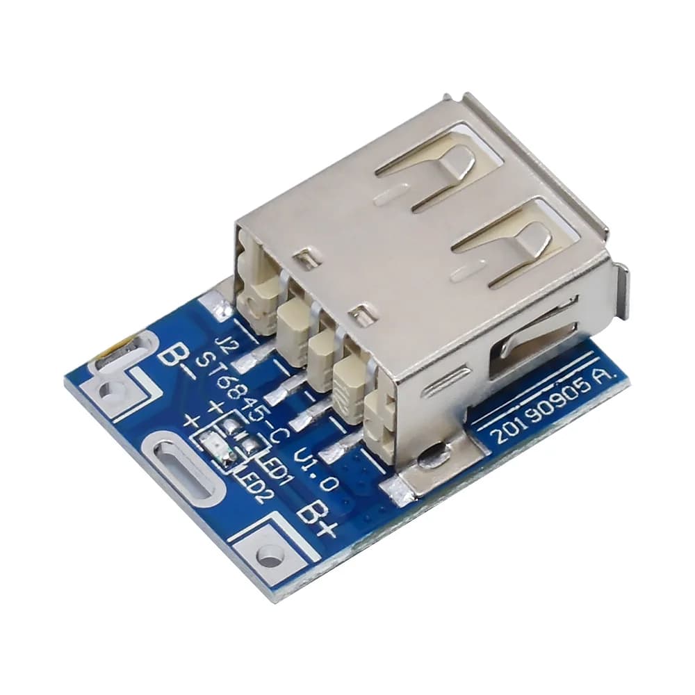 شاحن بطارية ليثيوم 5 فولت ، لوحة حماية تصعيد ، وحدة طاقة ، USB مصغر ، Li-Po ، Li-Po 18650 ، شاحن بطارية ، DIY - 4