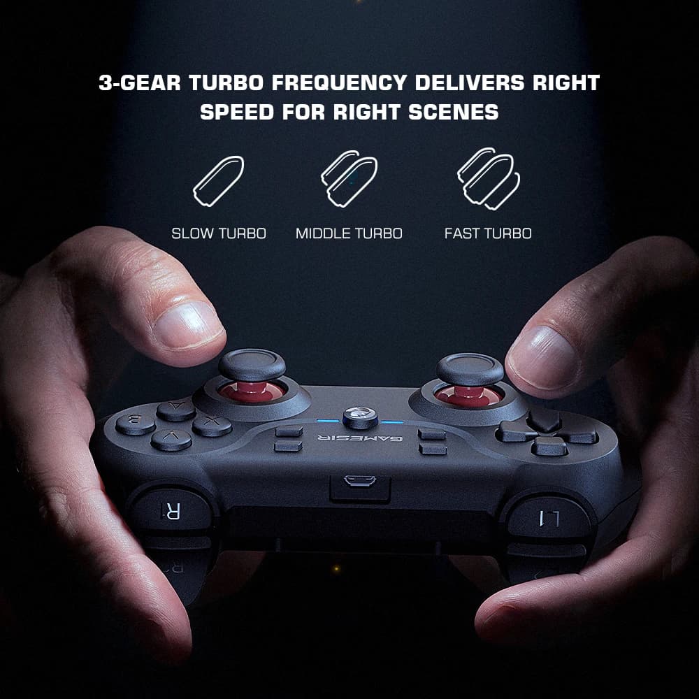وحدة تحكم GameSir T3 اللاسلكية لأجهزة الكمبيوتر الشخصية مع عصا تحكم لأجهزة Android TV Box وأجهزة الكمبيوتر المكتبية والمحمولة التي تعمل بنظام Windows 7 و10 و11 - 3