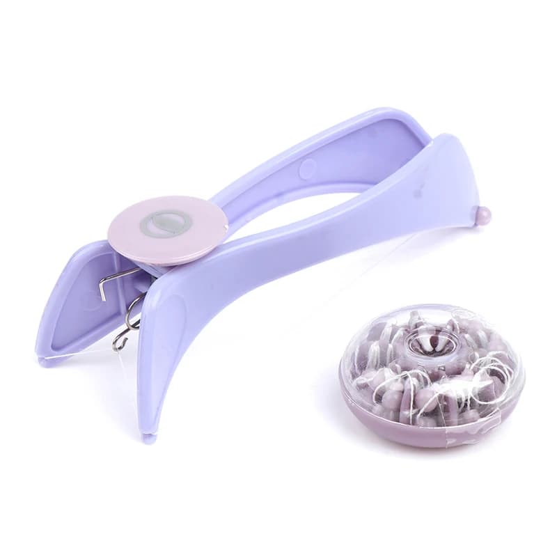 Women Hair Removal Epilator Mini Facial Hair Remover Spring Threading Face Defeatherer for Cheeks Eyebrow DIY Makeup Beauty Tool - 2