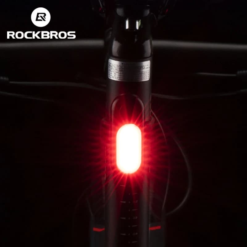 ضوء خلفي للدراجة من ROCKBROS، 250 مللي أمبير، قابل لإعادة الشحن عبر USB، إضاءة دراجات فائقة الخفة، مقاوم للمطر، 5 أوضاع إضاءة، إكسسوارات دراجات - 2