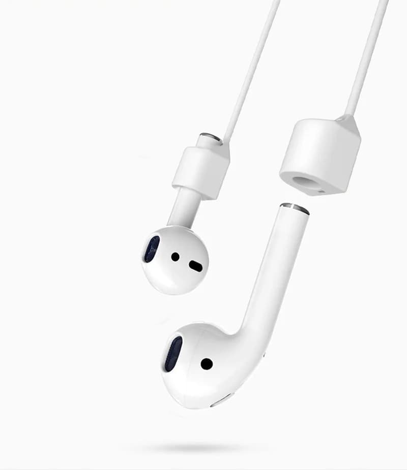 مكافحة خسر سيليكون سماعة حبل حامل كابل ل أبل آيفون X 8 7 AirPods اللاسلكية بلوتوث سماعة الرقبة حزام الحبل سلسلة - 3