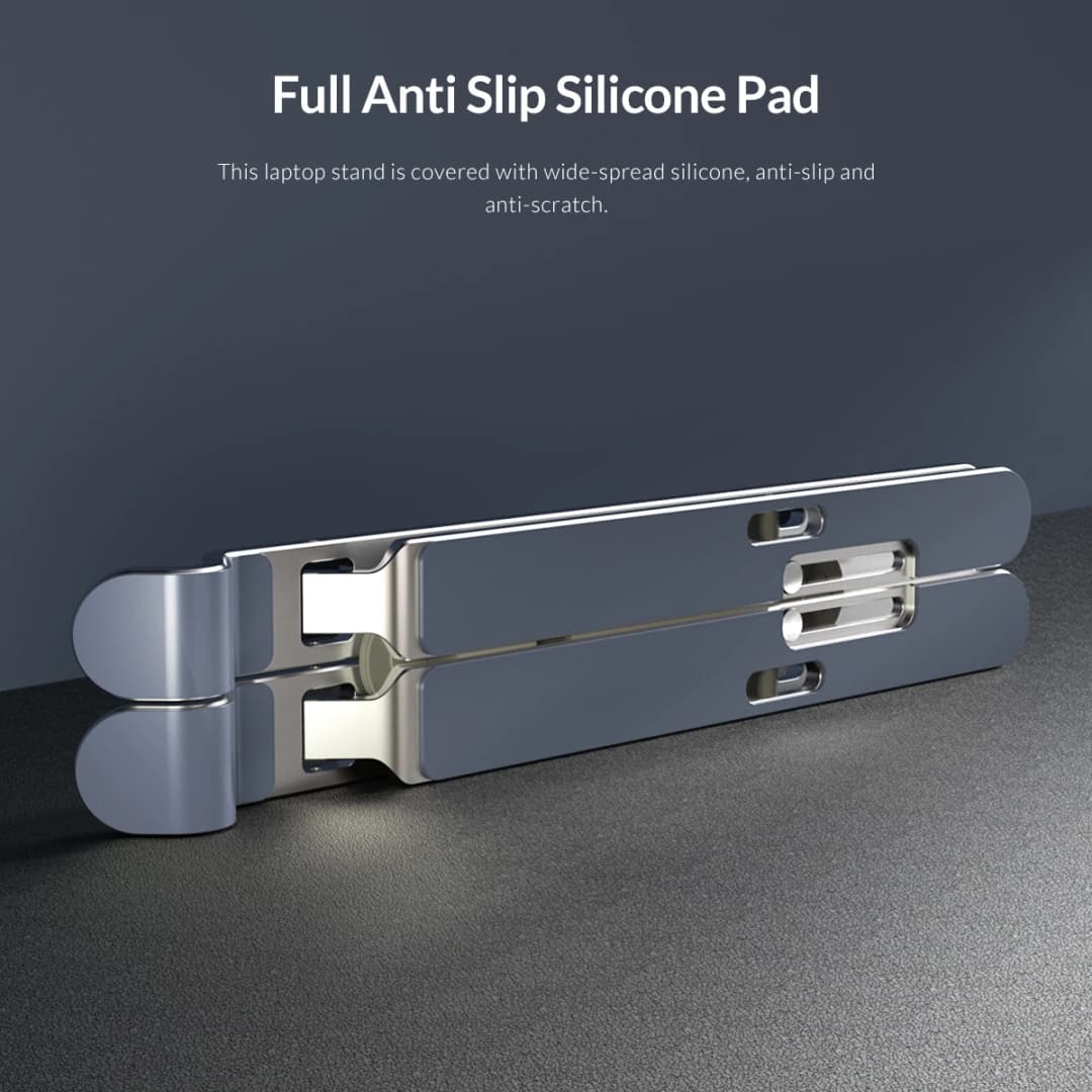 ORICO Foldable Laptop Stand Holder Riser Portable Adjustable Aluminum Notebook Stand Computer Stand 7 Angles for MacBook Tablets - 3