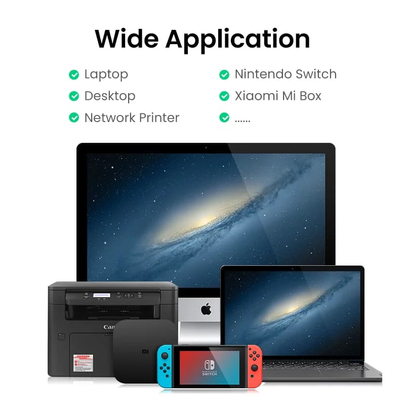 UGREEN USB Ethernet Adapter USB 3.0 Network Card to USB RJ45 Lan for PC Windows 10 Xiaomi Mi Box 3/S Nintend Switch Ethernet USB - 6