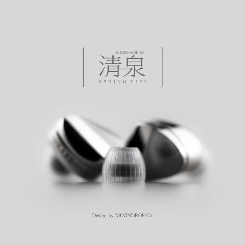 Moondrop Spring tips Silicone Eartips Ear cap tips for True Wireless Bluetooth Earphone  for Earphones Earphone Silicone Case - 3
