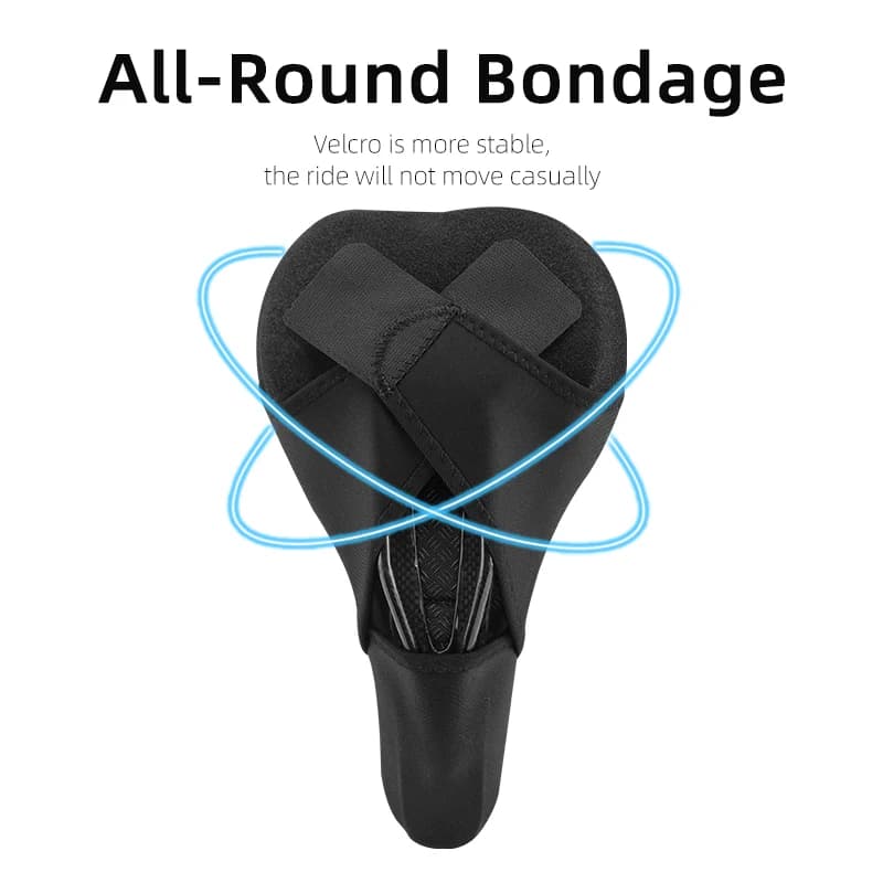 ROCKBROS Silicone Bicycle Saddle Hollow Breathable MTB Bike Seat Cushion Cover Mat Silica gel Saddle Cycling Accessories Part - 2