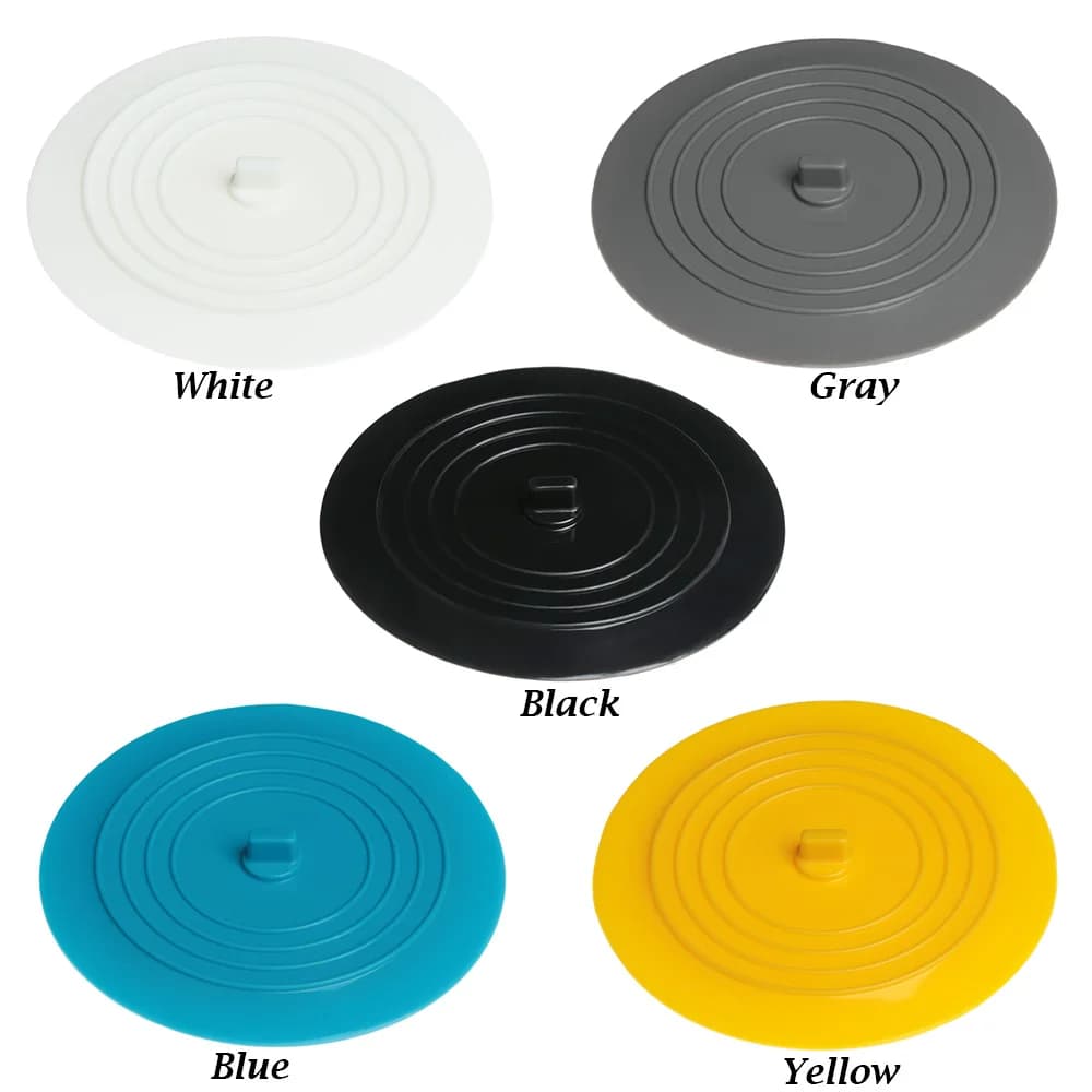 15 سم سدادة حوض استحمام كبيرة من السيليكون غطاء تصريف مقاوم للتسرب سدادة شعر الحوض سدادة مسطحة للحمام إكسسوارات الحمام - 4