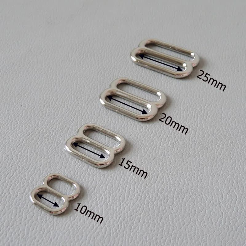 منزلق معدني داخلي 10 مللي متر ، 15 مللي متر ، 20 مللي متر ، 25 مللي متر ، مشبك حقيبة قابل للتعديل ، ملحق الحزام ، الأجهزة ، طوق الكلب والقط ، مشبك الملابس والأحذية - 6