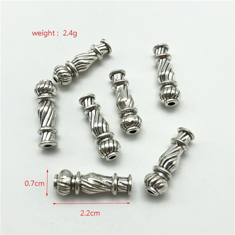JunKang 10pcs Muslim Islamic misbaha tasbih connectors for jewelry making DIY rosary bracelet metal tassel accessories - 2
