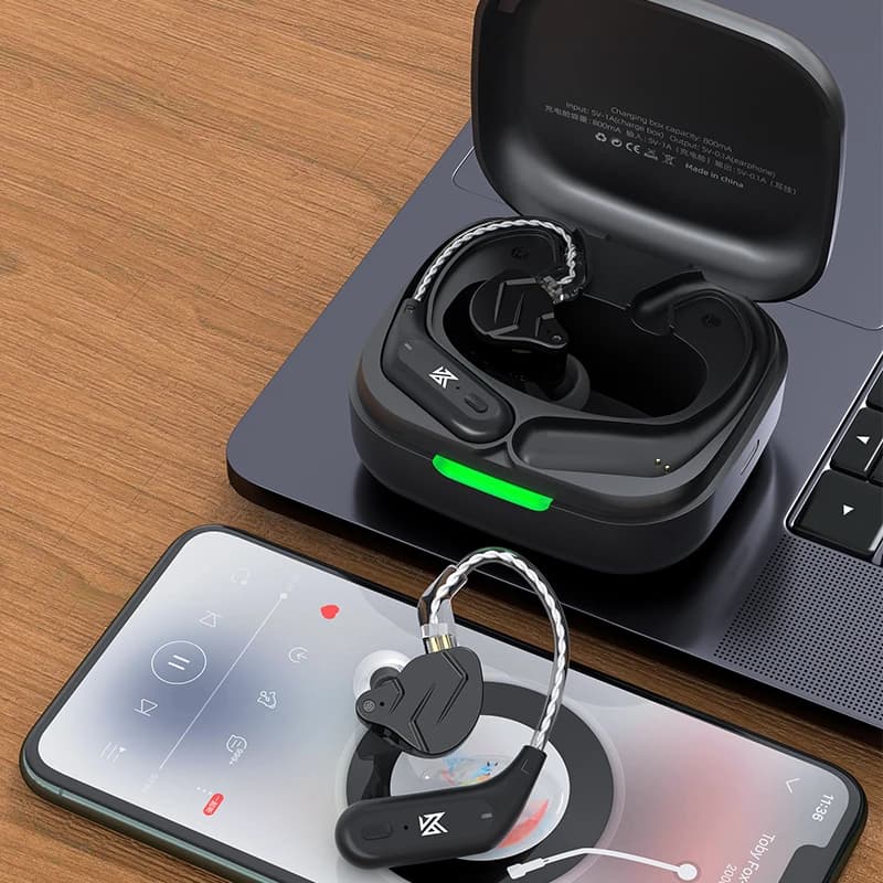 KZ AZ09  Bluetooth 5.2 HD Bluetooth Module Wireless Upgrade Cable HIFI Wireless Ear Hook Connector With Charging Case S2 Z1 S1 - 4