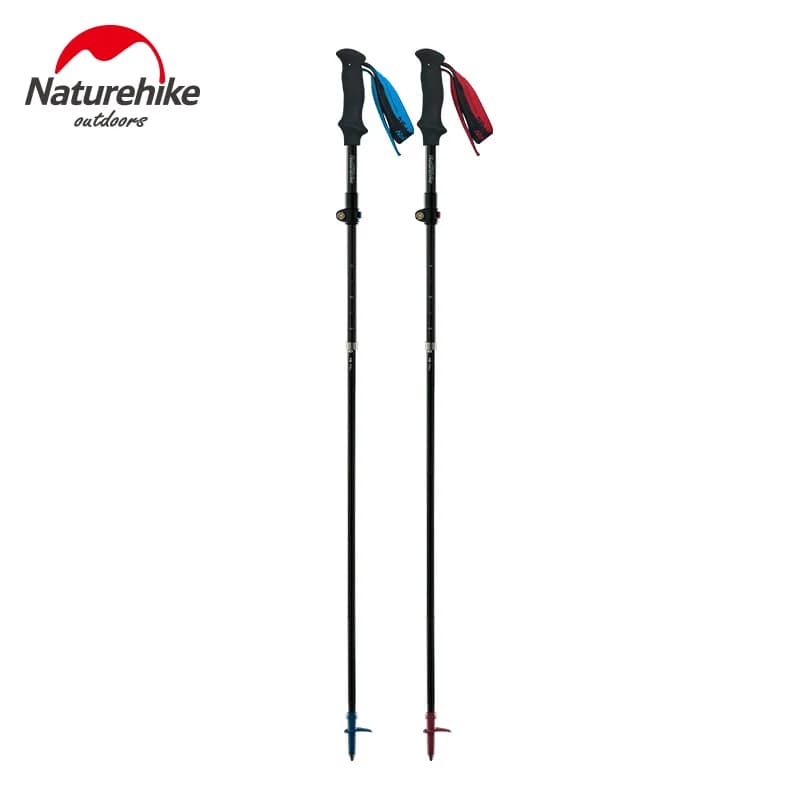 عصي المشي القابلة للطي فائقة الخفة من Naturehike، 5 أقسام، ألياف كربون، NH18D010-Z