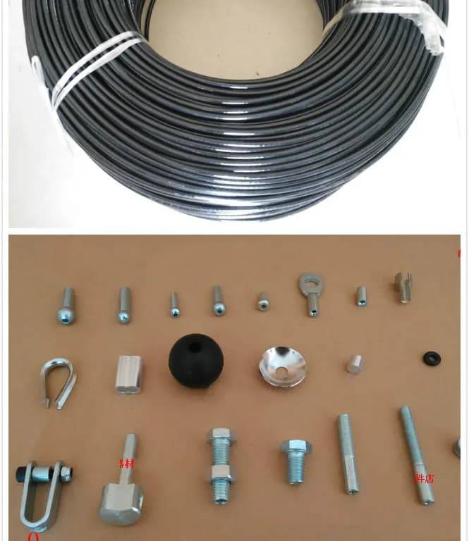 أجزاء واجهة الكابل لملحقات الصالات الرياضية ، مكونات الميناء ، معدات اللياقة البدنية ، السلسلة ، الأسلاك ، منفذ الحبل ، الأجزاء المشتركة ، 5: 50: 6 - 2