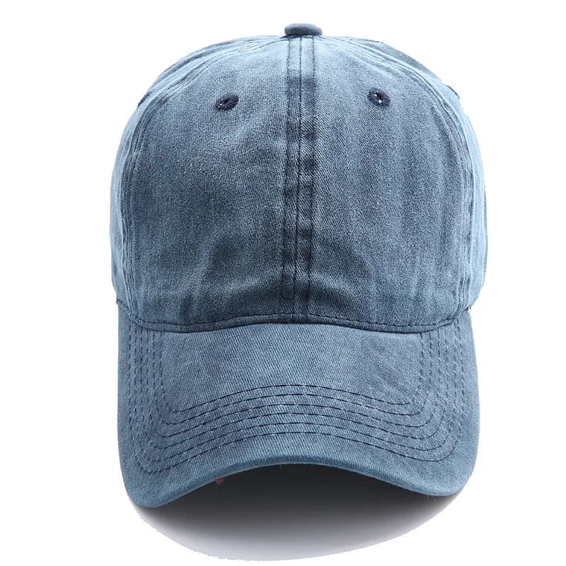 Solid Spring Summer Cap Women Ponytail Baseball Cap Fashion Hats Men Baseball Cap Cotton Outdoor Simple Vintag Visor Casual Cap - 2