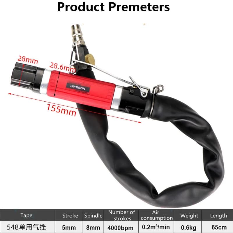 HIFESON Quality Pneumatic / Air File Tool Reciprocating File Wood Furniture Polishing Tools File Polisher Narrow Gap wood crafts - 2