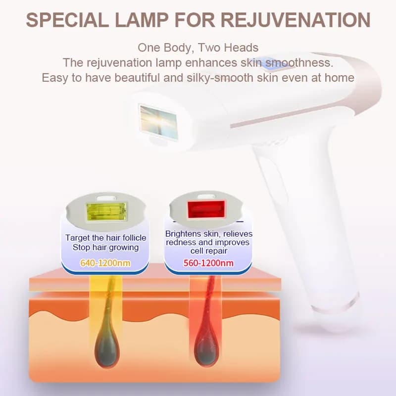 Lescolton 2in1 IPL Epilator Hair Removal LCD Display Machine T009i Laser Permanent Bikini Trimmer Electric Depilador a laser - 4