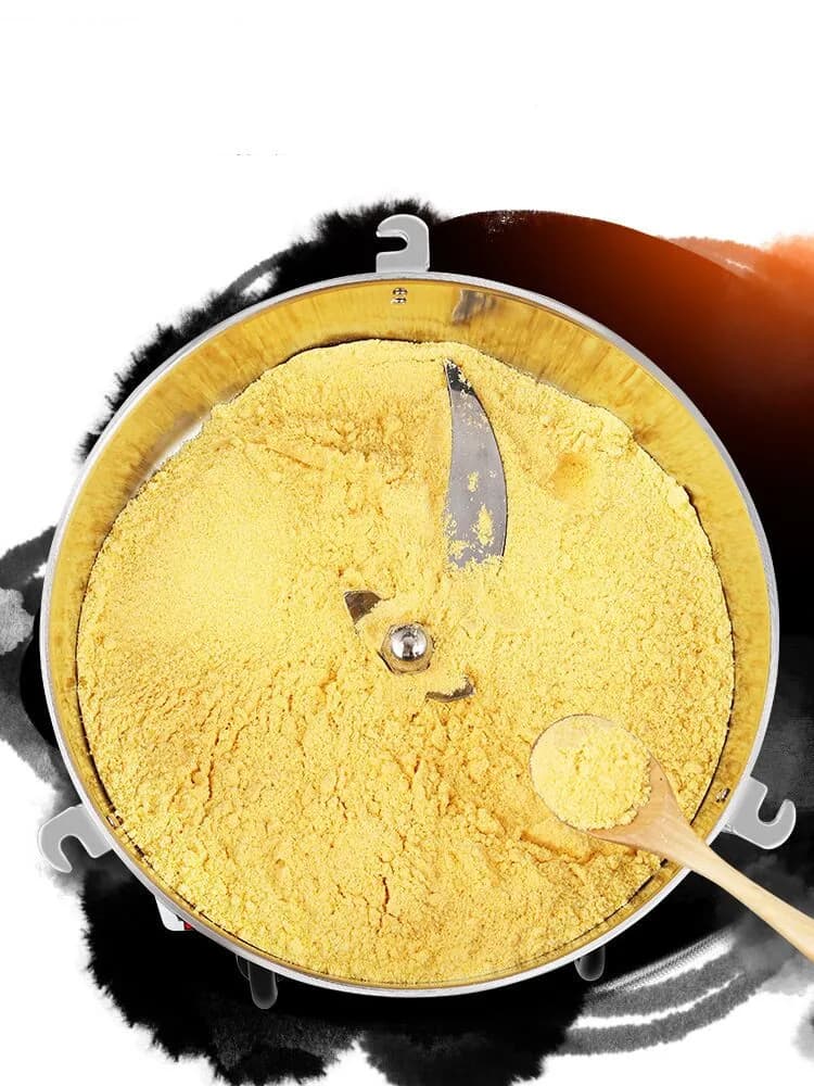 مطحنة حبوب تجارية 4500 جرام عالية السرعة 4500 واط مطحنة توابل وأعشاب طبية ومسحوق قهوة من الفولاذ المقاوم للصدأ - 4