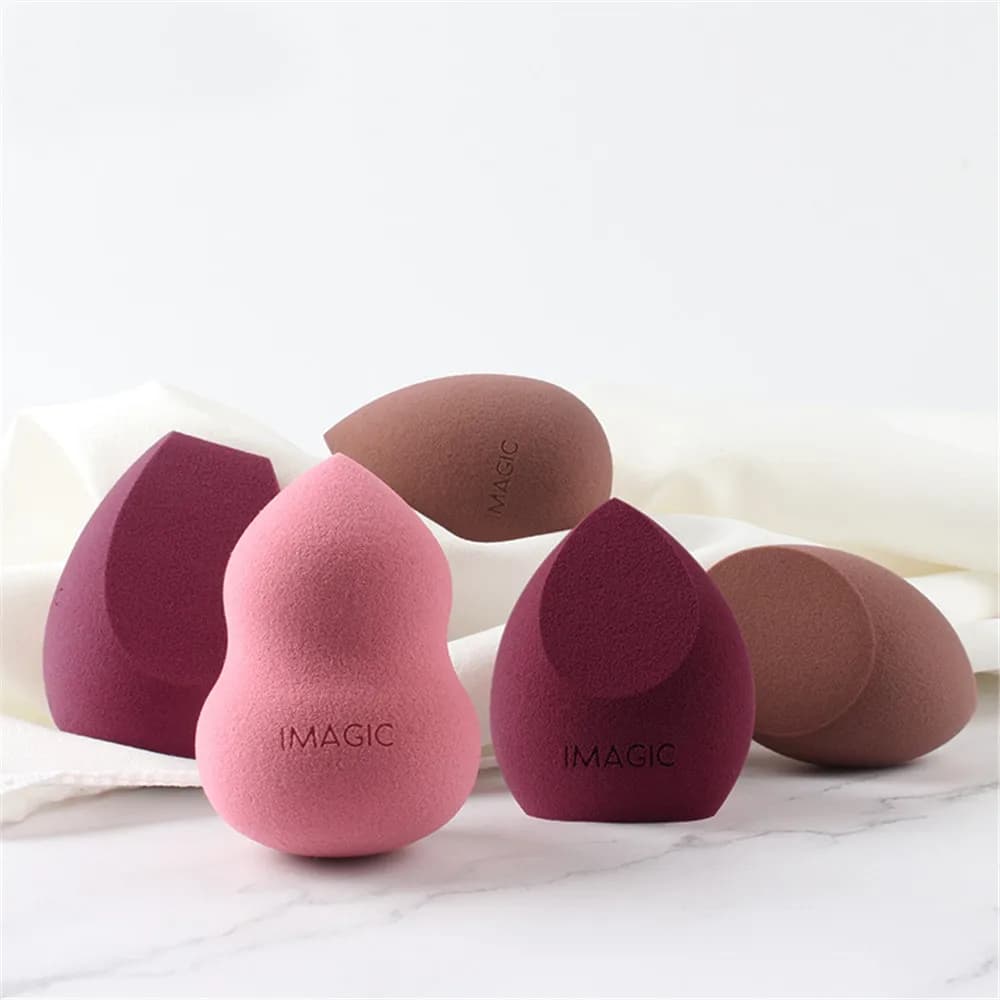 1PC Fashion Colorful Smooth Wet Dry Dual Use Cosmetic Puff Foundation Blender Makeup Sponge Powder Puff Beauty Makeup Tools - 2
