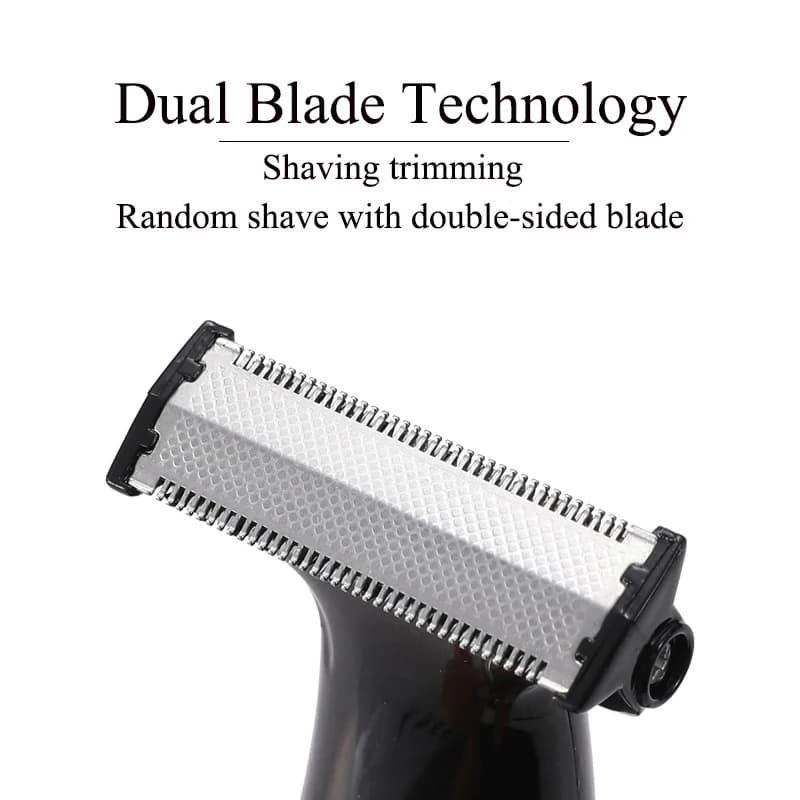 ماكينة تشذيب شعر العانة الكهربائية للرجال من HTC ماكينة تشذيب شعر الجسم ماكينة حلاقة للعناية بالجسم للرجال ماكينة إزالة شعر البكيني قابلة لإعادة الشحن - 2