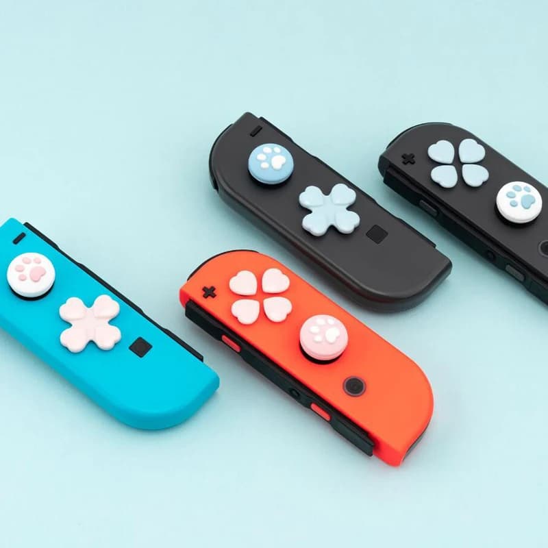 ملصق زر اتجاهات D-pad ABXY غطاء قبضة عصا التحكم للإبهام لجهاز Nintendo Switch Oled NS Joy-con غطاء حماية - 3