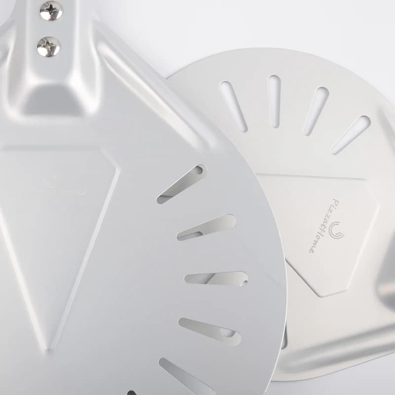 مجرفة بيتزا من الألومنيوم بمقبض طويل 7/8/9 بوصة، مجرفة بيتزا مثقبة، مجرفة بيتزا غير قابلة للانزلاق، أداة بيتزا من شانغبيكسوان. - 6