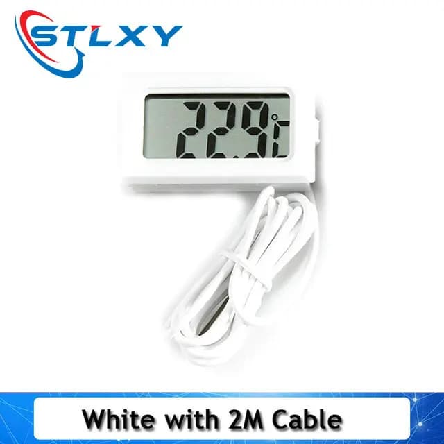 Mini LCD digital thermometer used for freezer temperature - 50-110℃ refrigerator thermometer indoor and outdoor waterproof probe - 3