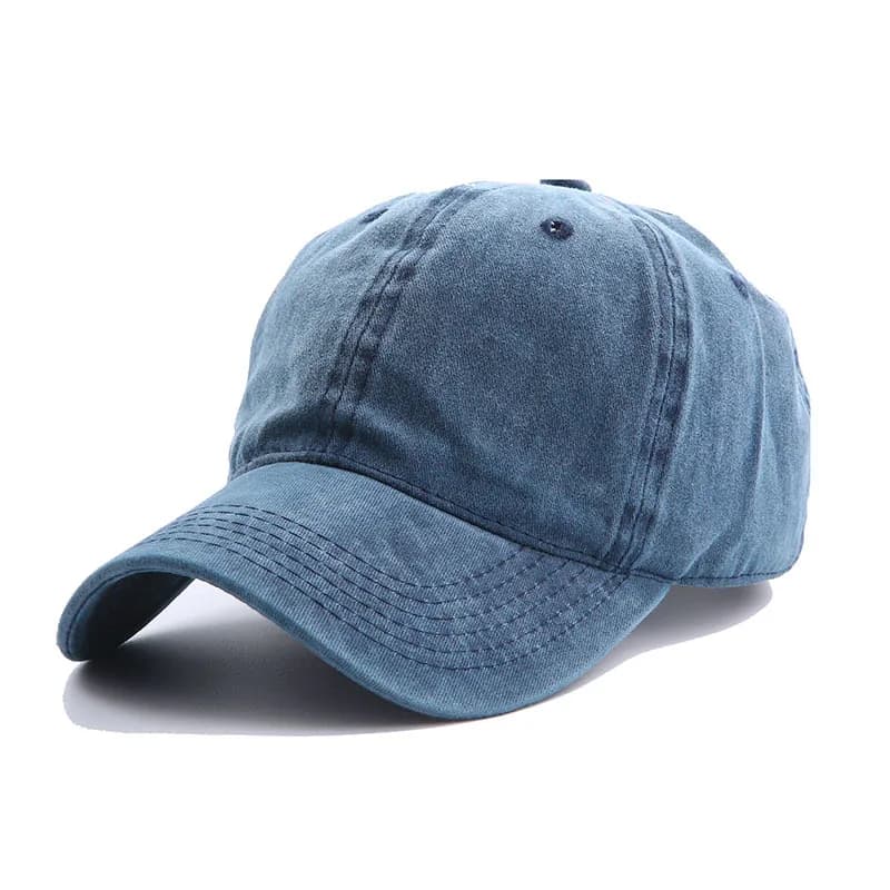 Solid Spring Summer Cap Women Ponytail Baseball Cap Fashion Hats Men Baseball Cap Cotton Outdoor Simple Vintag Visor Casual Cap - 3