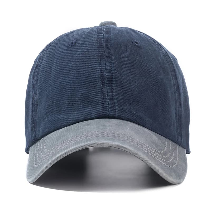 Hot Sale Unisex Cap Two-color Stitching Washed Cotton Baseball Cap Men & Women Casual Adjustable Outdoor Hats - 3