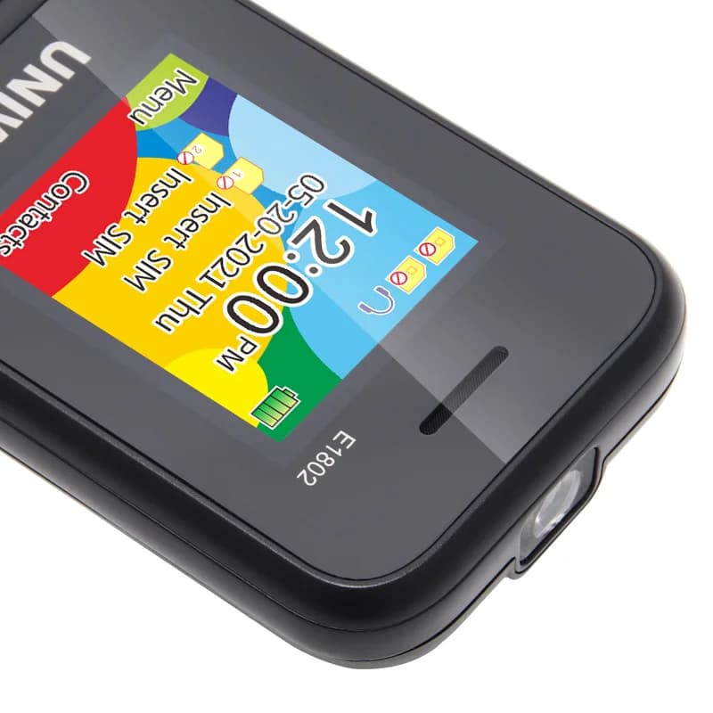 UNIWA E1802 GSM Senior Push-button Phone Long Standby Big Buttons Loud Sound FM Radio Dual Sim Unlocked Cellphone - 3