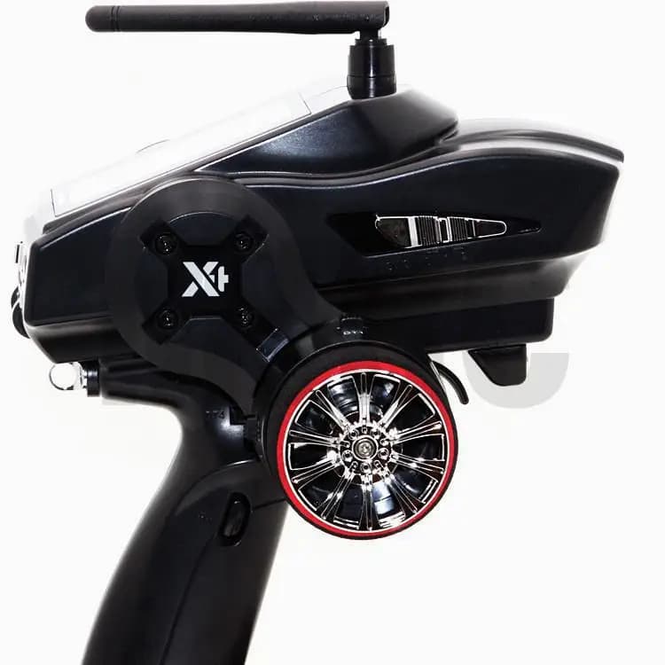عجلة قيادة جهاز إرسال سيارات Rc بلونين قبضة رغوة عجلة يد إسفنجية لـ Traxxas Tqi Futaba 3pv 4pls 4pv 4px R 7px Prc X4 Fs - 4