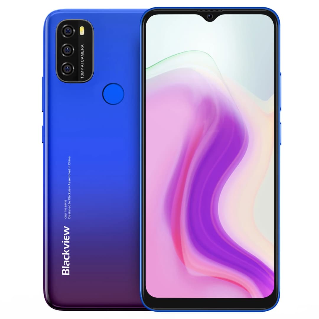 هاتف Blackview A70 بنظام أندرويد 11 وشاشة 6.52 بوصة ومعالج ثماني النواة و3 جيجابايت رام و32 جيجابايت روم وبطارية 5380 مللي أمبير وكاميرا خلفية 13 ميجابكسل و4G - 6