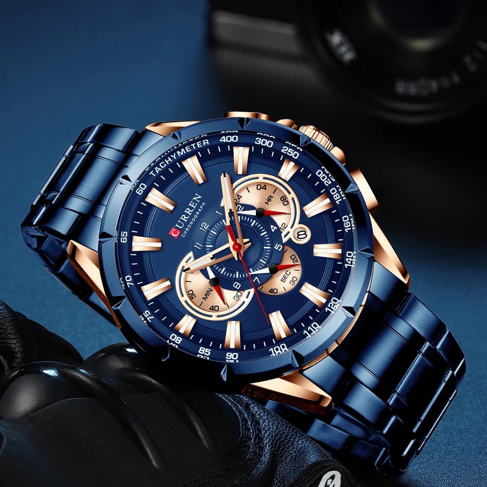 Relogio Masculino CURREN Business Men Watch Luxury Brand Stainless Steel Wrist Watch Chronograph Army Military Quartz Watches - 6
