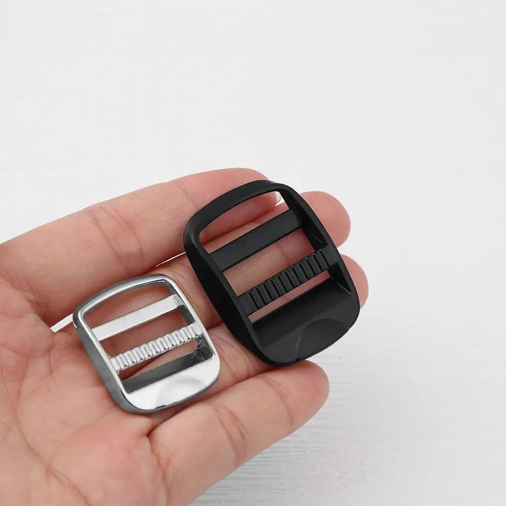 جديد منزلق تعديل مشبك حلقة معدنية مستطيل حقيبة ظهر منزلق أشرطة حقيبة كتف حزام أمتعة أجهزة جزء ملحقات - 5