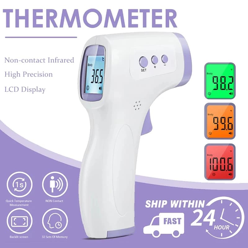 Medical Household Infrared Fever Thermometer Digital Baby Adult Non-contact Laser Body Temperature Ear Thermometer/Oximeter - 4