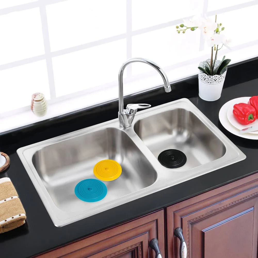 15 سم سدادة حوض استحمام كبيرة من السيليكون غطاء تصريف مقاوم للتسرب سدادة شعر الحوض سدادة مسطحة للحمام إكسسوارات الحمام - 3