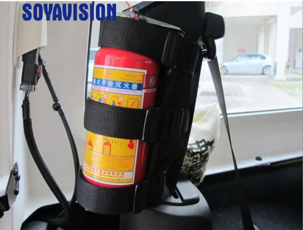 Universal Oxford Car Roll Bar Fire Extinguisher Holder Large & Small Size for Jeep Wrangler TJ JK JL 1997-2022 Car Accessories - 5