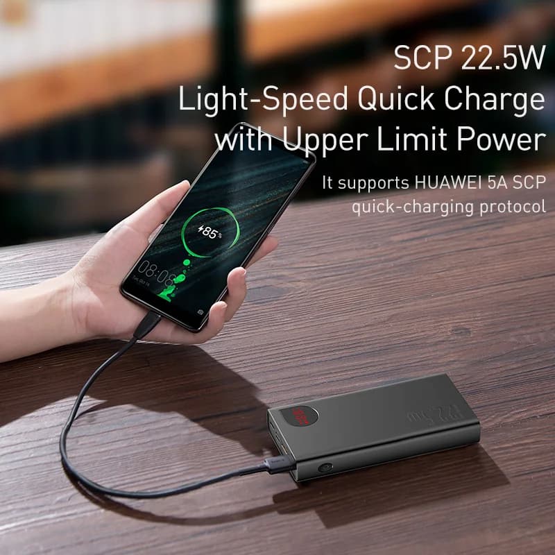Baseus PD 22.5W Power Bank 10000mAh Portable Fast Charging Powerbank Type C USB-C PD Qucik Charge External Battery Charger - 3