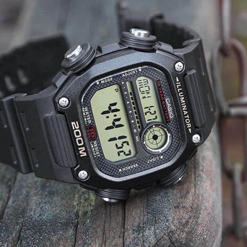 Casio sports top luxury set Large dial square ten years of electricity Relogio Masculino часы мужские watch for men DW-291H - 5