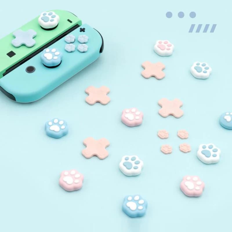 ملصق زر اتجاهات D-pad ABXY غطاء قبضة عصا التحكم للإبهام لجهاز Nintendo Switch Oled NS Joy-con غطاء حماية - 2