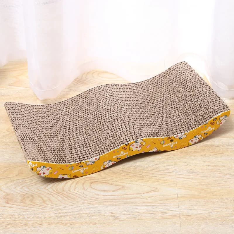 M-Shape Quality Corrugated Paper Cat Scratch Guards Pet Scratching Claw Scraper Cat Products Scratcher Pet Furniture+Free Catnip - 4