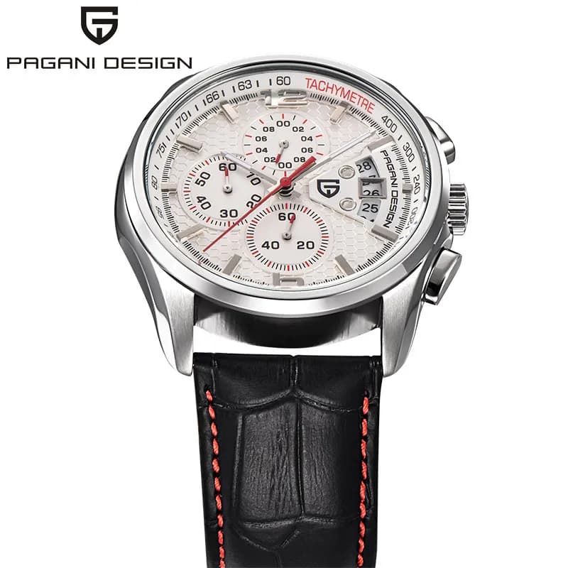 ساعات رجالية فاخرة من ماركة PAGANI DESIGN ساعة يد رياضية أنيقة كرونوغراف كوارتز مقاومة للماء للرجال - 5