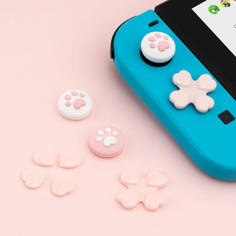 ملصق زر اتجاهات D-pad ABXY غطاء قبضة عصا التحكم للإبهام لجهاز Nintendo Switch Oled NS Joy-con غطاء حماية - 4