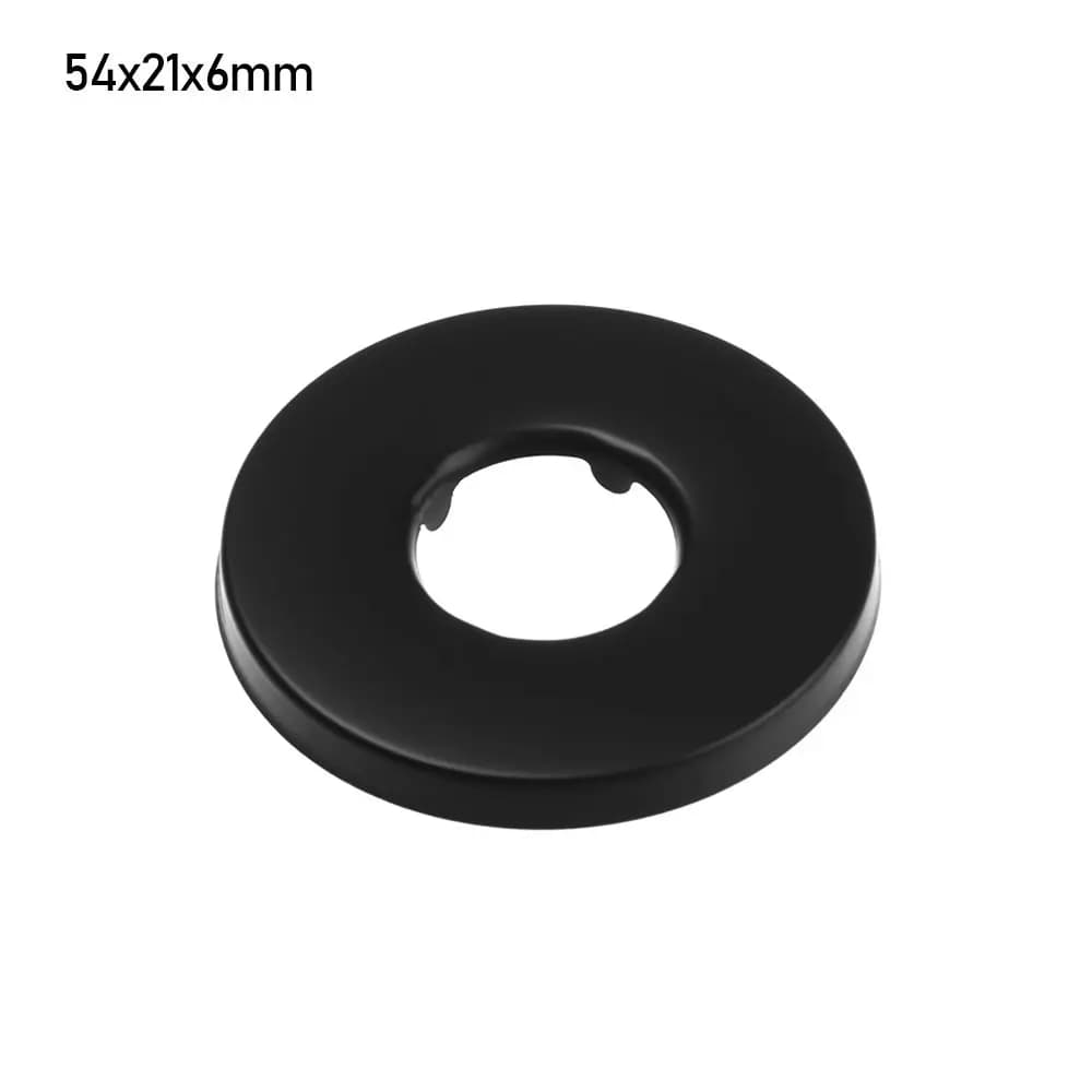 1 Pcs Black Useful Flange Cover Wall Flange Chrome Faucet Decorative Cover Faucet Decor Pipe Wall Covers Faucet Accessories - 6