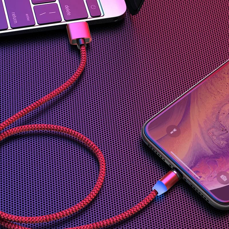 1M Micro USB Magnetic Cable USB Type c Cable Fast Charging Wire For Samsung Huawei Xiaomi Redmi Android USB C Charger Cord - 3