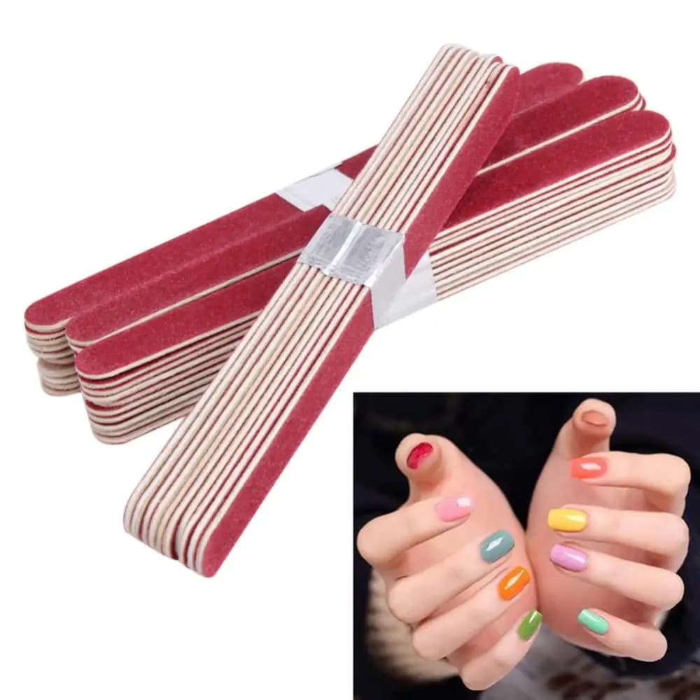 10/40Pcs Professional Double-Side Nail File for Manicure Nail Buffer Files Sandpaper Nail Sanding Grinding Nail Art Care Tool - 2