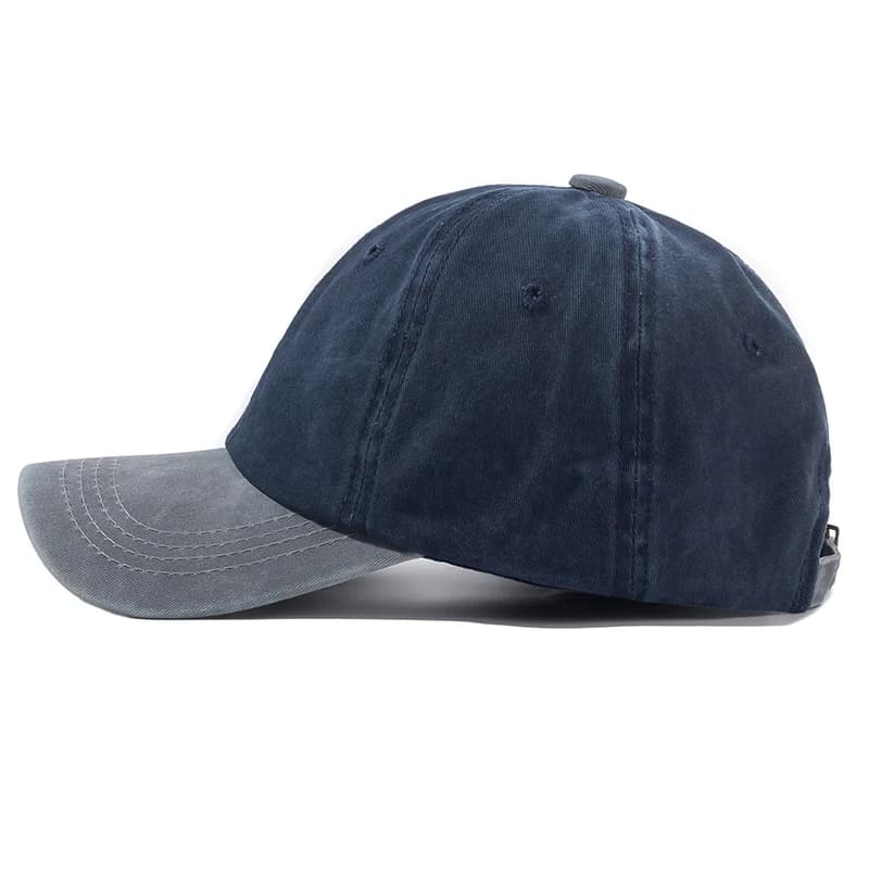 Hot Sale Unisex Cap Two-color Stitching Washed Cotton Baseball Cap Men & Women Casual Adjustable Outdoor Hats - 4