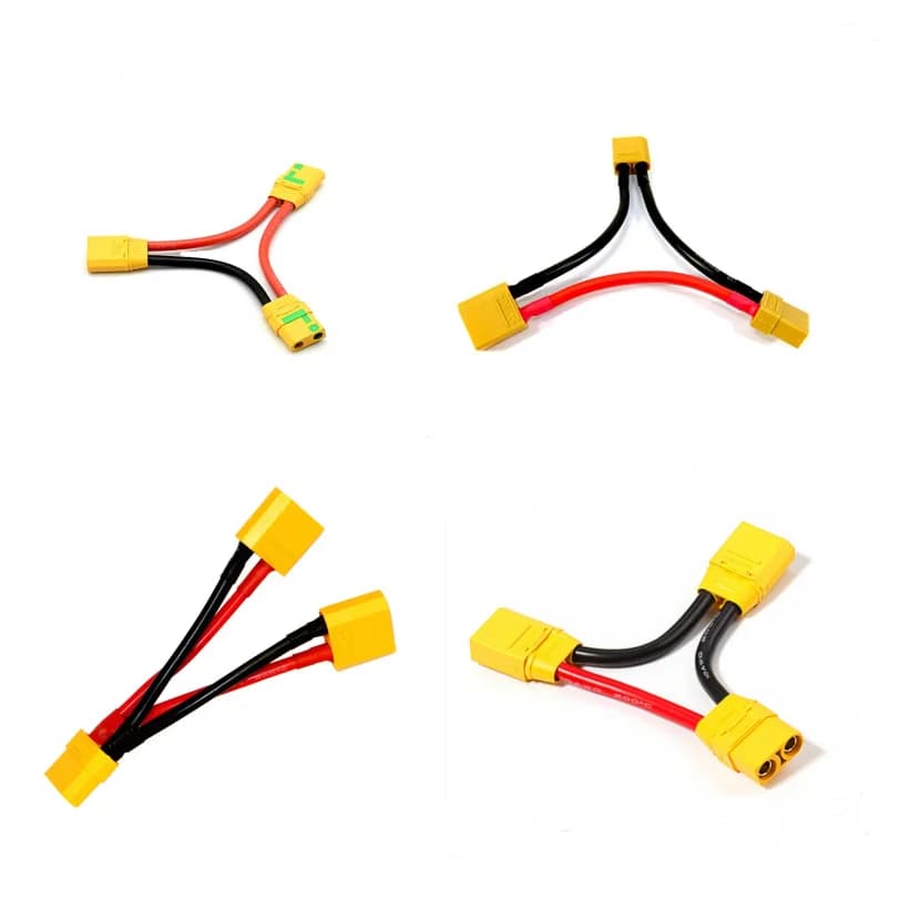 دينز EC3 EC5 JST XT60 XT90 XT90S MPX تamiya تسلسلي متوازي بطارية محول موصل مع 20/12/10awg سلك كابل لهواية RC - 6
