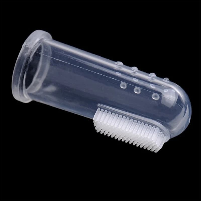 1PC Super Soft Pet Finger Dog Toothbrush  Teddy Dog Brush Bad Breath Tartar Teeth Tool Cat Cleaning Dog Supplies Accessories - 5